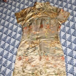 Gold oriental dress